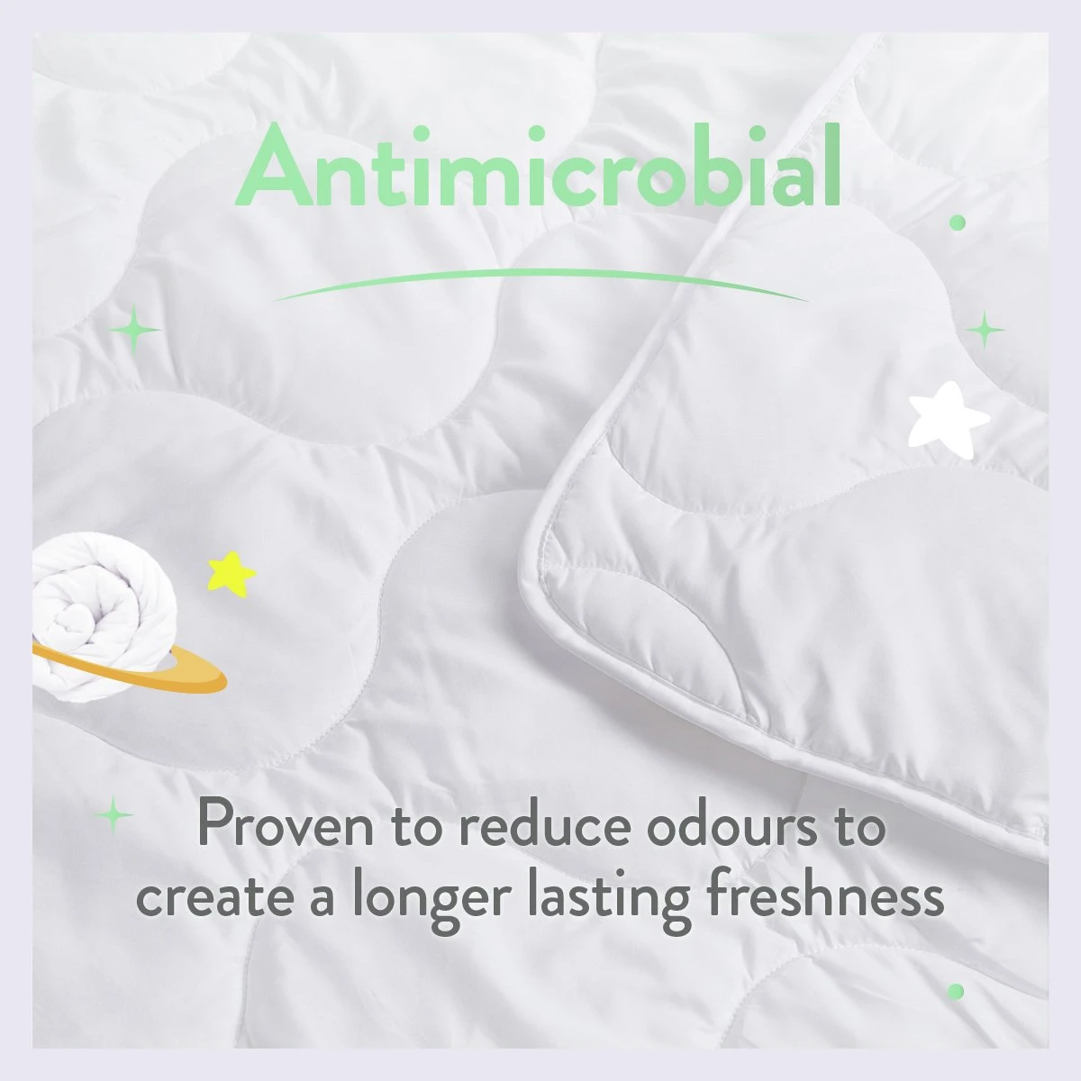 Slumberdown Anti Bacterial 4.5 Tog Kids Duvet - Single 10 Slumberdown Anti Bacterial 4.5 Tog Kids Duvet - Single - Image 8