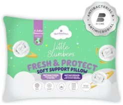 Slumberdown Anti Bacterial Soft Support Pillow - Toddler -Home Sales Store 9379426 R Z001A