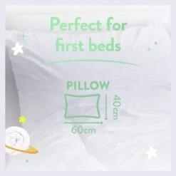 Slumberdown Anti Bacterial Soft Support Pillow - Toddler -Home Sales Store 9379426 R Z011A