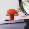 Habitat Ngami Mushroom Aluminium LED Touch Table Lamp-Orange -Home Sales Store 9381672 R Z001A