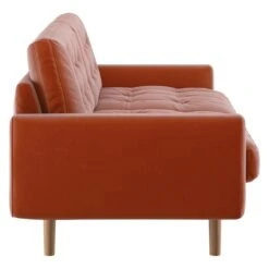 Habitat Fenner Velvet 2 Seater Sofa - Orange 14 Habitat Fenner Velvet 2 Seater Sofa - Orange -Home Sales Store 9387119 R Z004A