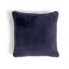 Habitat Plain Faux Fur Cushion - Navy - 43x43cm -Home Sales Store 9393804 R Z001A