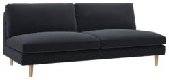 Habitat Teo Velvet 3 Seater Sofa - Charcoal -Home Sales Store 9395730 R Z002A