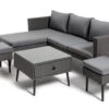 Habitat 5 Seater Rattan Effect Garden Corner Sofa Set - Grey -Home Sales Store 9397673 R Z001A