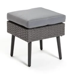 Habitat 5 Seater Rattan Effect Garden Corner Sofa Set - Grey -Home Sales Store 9397673 R Z004A