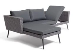 Habitat 5 Seater Rattan Effect Garden Corner Sofa Set - Grey -Home Sales Store 9397673 R Z006A