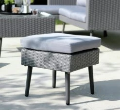 Habitat 5 Seater Rattan Effect Garden Corner Sofa Set - Grey -Home Sales Store 9397673 R Z006C