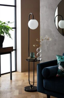 Habitat Sagara Opal Shelf Floor Lamp - Black -Home Sales Store 9401318 R Z002C