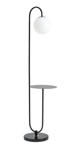 Habitat Sagara Opal Shelf Floor Lamp - Black -Home Sales Store 9401318 R Z009A