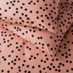 Habitat Cotton Dot Penny Pink & Black Bedding Set - Single 12 Habitat Cotton Dot Penny Pink & Black Bedding Set - Single -Home Sales Store 9401882 R Z003A