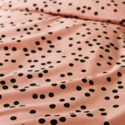 Habitat Cotton Dot Penny Pink & Black Bedding Set - Single 15 Habitat Cotton Dot Penny Pink & Black Bedding Set - Single -Home Sales Store 9401882 R Z006A