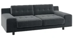 Habitat Hendricks Velvet 3 Seater Sofa - Dark Grey -Home Sales Store 9403598 R Z008A