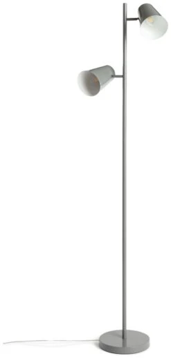 Habitat Iras Double Head Floor Lamp - Grey -Home Sales Store 9404779 R Z001C