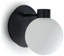 Habitat Salarino Opal Glass Bathroom Wall Light - Black -Home Sales Store 9404999 R Z001C