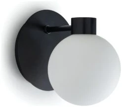 Habitat Salarino Opal Glass Bathroom Wall Light - Black -Home Sales Store 9404999 R Z004A