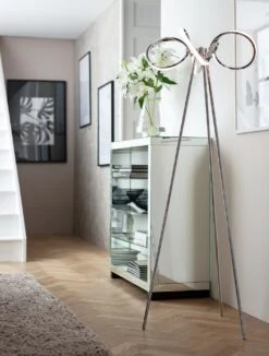 Habitat Spiral LED Tripod Floor Lamp - Chrome -Home Sales Store 9405479 R Z002C
