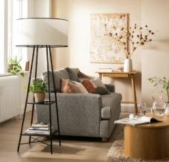 Habitat Thasia Floor Lamp - Black And White -Home Sales Store 9405730 R Z002C
