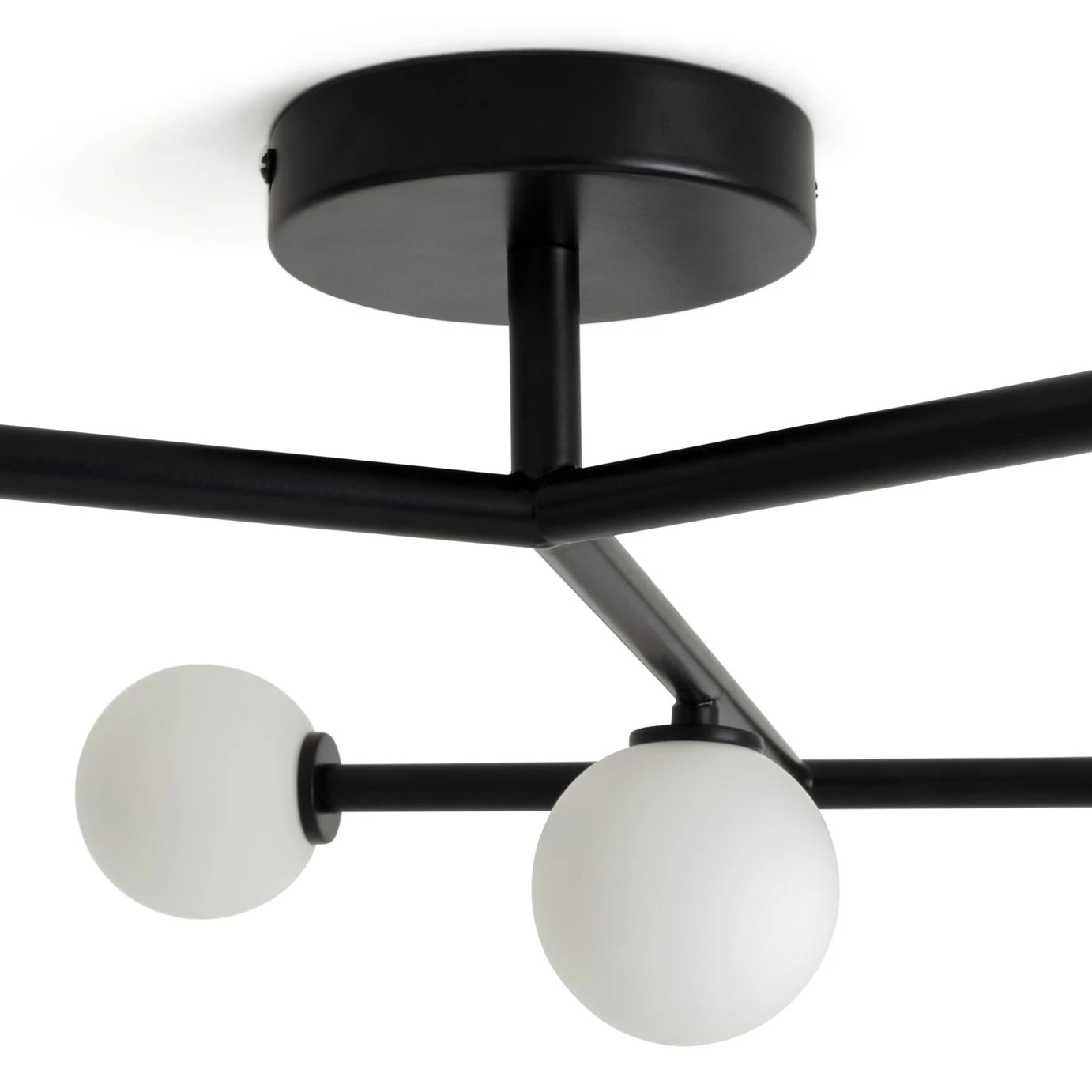 Habitat Alonso 9 Light Flush To Ceiling Light -Black & White 7 Habitat Alonso 9 Light Flush To Ceiling Light -Black & White - Image 5
