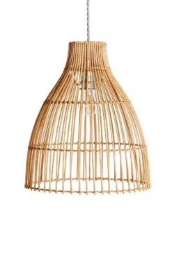 Habitat Camillo Rattan Midi Pendant Shade - Natural 11 Habitat Camillo Rattan Midi Pendant Shade - Natural -Home Sales Store 9406186 R Z001C