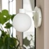 Habitat Opal Glass Wall Light - White -Home Sales Store 9406234 R Z001A