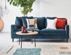 Habitat Swift Velvet 2 Seater Sofa - Moss Green -Home Sales Store 9408380 R Z001C