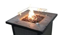 Teamson Home HF25601BA UK Gas Fire Pit With Cover -Home Sales Store 9410196 R Z003A