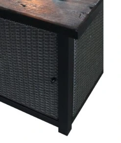 Teamson Home HF25601BA UK Gas Fire Pit With Cover -Home Sales Store 9410196 R Z005A