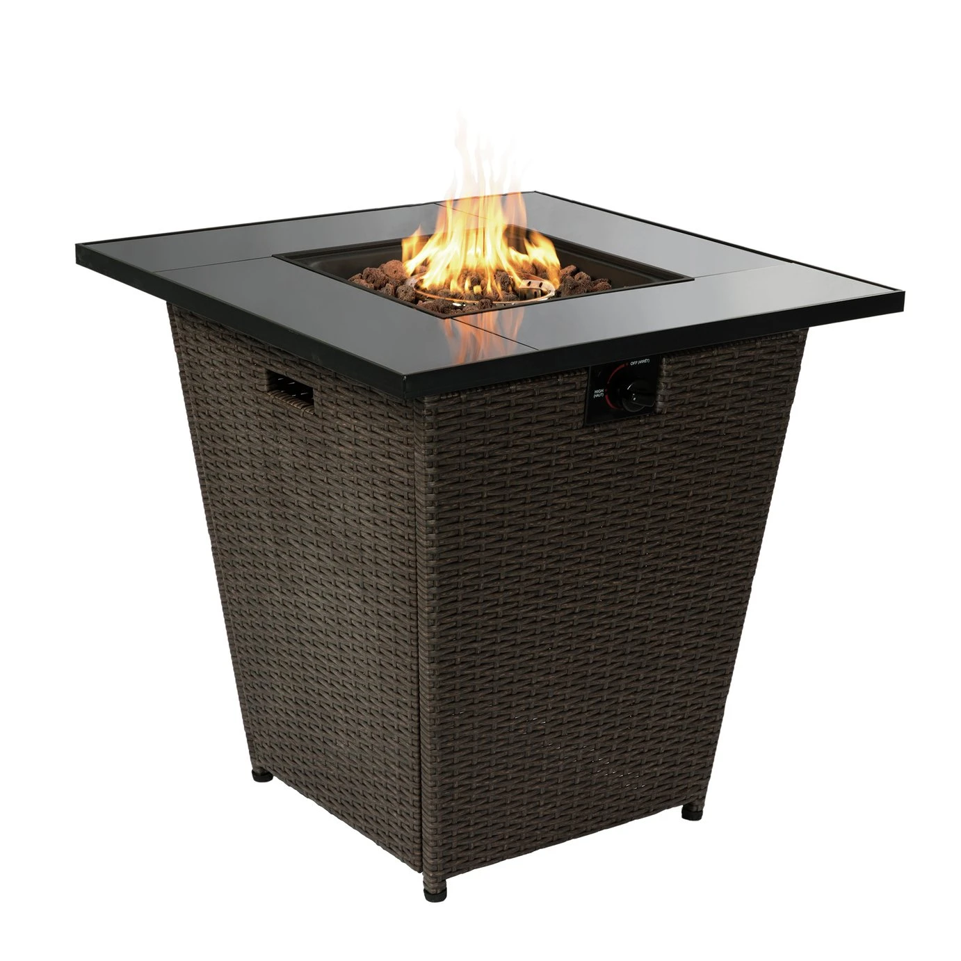 Teamson Home HF30200AA UK Gas Fire Pit With Cover 3 Teamson Home HF30200AA UK Gas Fire Pit With Cover