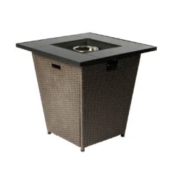 Teamson Home HF30200AA UK Gas Fire Pit With Cover 16 Teamson Home HF30200AA UK Gas Fire Pit With Cover -Home Sales Store 9410536 R Z005A