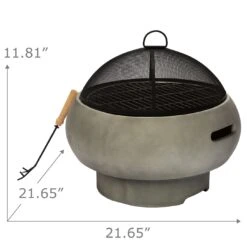 Teamson Home HR17501AB Wood Burning Fire Pit -Home Sales Store 9410598 R Z004A