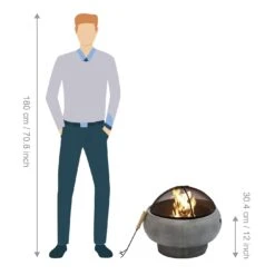 Teamson Home HR17501AB Wood Burning Fire Pit -Home Sales Store 9410598 R Z005A