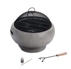 Teamson Home HR17501AB Wood Burning Fire Pit -Home Sales Store 9410598 R Z006A