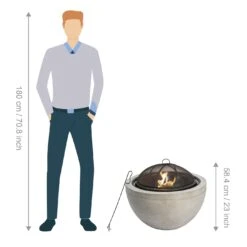 Teamson Home HR30180AA Wood Burning Fire Pit 15 Teamson Home HR30180AA Wood Burning Fire Pit -Home Sales Store 9410615 R Z004A