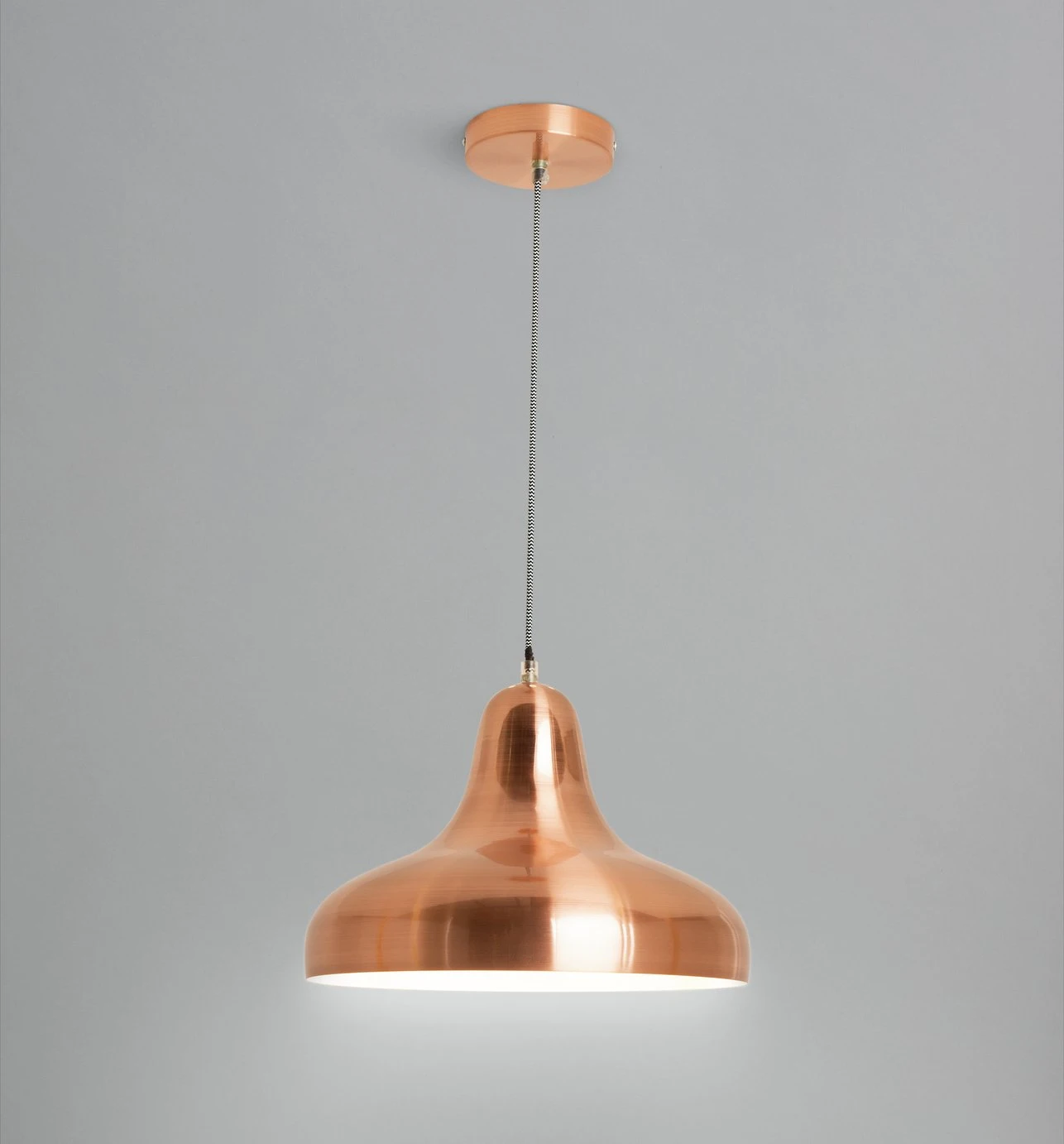 Habitat Aerial Spun Aluminium Ceiling Light - Copper 4 Habitat Aerial Spun Aluminium Ceiling Light - Copper - Image 2
