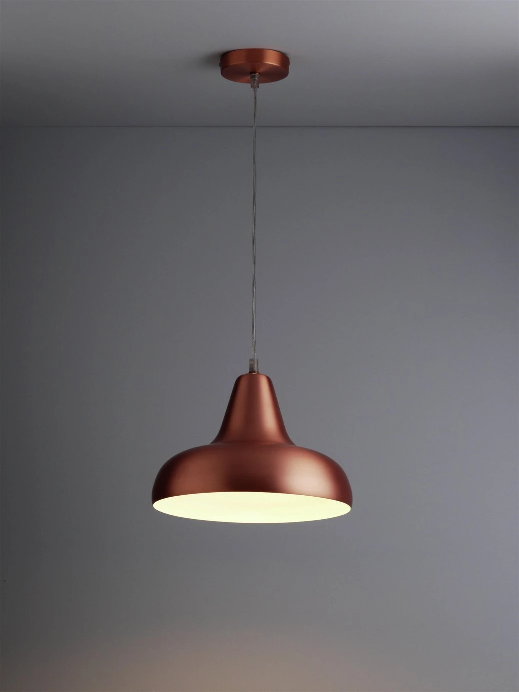 Habitat Aerial Spun Aluminium Ceiling Light - Copper 8 Habitat Aerial Spun Aluminium Ceiling Light - Copper - Image 6
