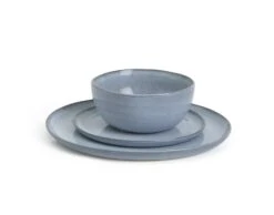 Habitat Evora 12 Piece Stoneware Dinner Set - Blue 10 Habitat Evora 12 Piece Stoneware Dinner Set - Blue -Home Sales Store 9423499 R Z002A