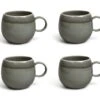 Habitat Evora Set Of 4 Stoneware Mugs - Green -Home Sales Store 9424876 R Z001A