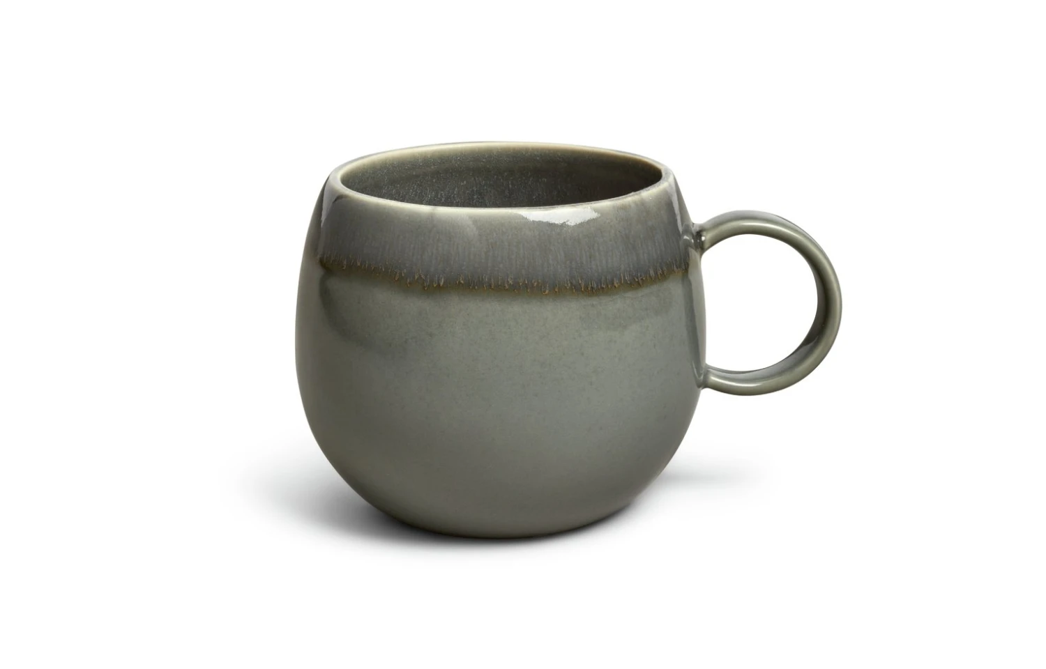 Habitat Evora Set Of 4 Stoneware Mugs - Green 4 Habitat Evora Set Of 4 Stoneware Mugs - Green - Image 2