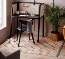 Habitat Octo Flatweave Cotton Rug - Pink - 120x180cm -Home Sales Store 9431089 R Z001C