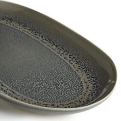 Habitat Evora Stoneware Serving Platter - Green 10 Habitat Evora Stoneware Serving Platter - Green -Home Sales Store 9437605 R Z002A