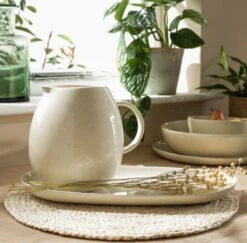 Habitat Evora Stoneware Jug - Natural 8 Habitat Evora Stoneware Jug - Natural -Home Sales Store 9438893 R Z001C