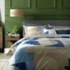 Habitat Geo Blue & Cream Bedding Set - Single -Home Sales Store 9441897 R Z001A