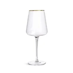 Habitat Gold Rim Set Of 4 Wine Glasses -Home Sales Store 9442528 R Z002A