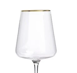 Habitat Gold Rim Set Of 4 Wine Glasses -Home Sales Store 9442528 R Z004A