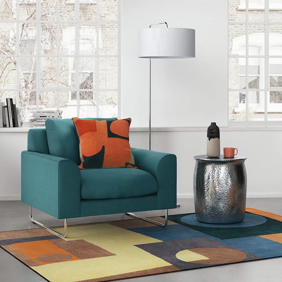 Habitat Lyle Leather Armchair - Tan 4 Habitat Lyle Leather Armchair - Tan - Image 2