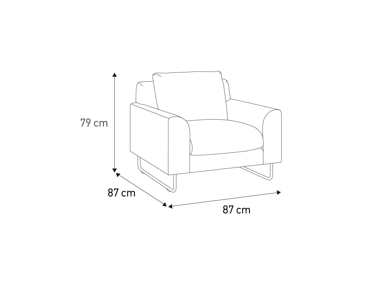 Habitat Lyle Leather Armchair - Tan 9 Habitat Lyle Leather Armchair - Tan - Image 7