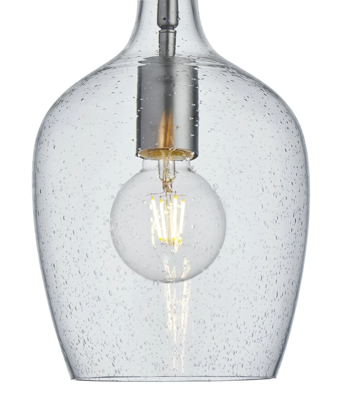 Habitat Abas Bubble Glass Pendant Light - Chrome 6 Habitat Abas Bubble Glass Pendant Light - Chrome - Image 4
