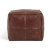Habitat Kaikoo Faux Leather Footstool - Brown -Home Sales Store 9448319 R Z001A