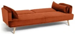 Habitat Andy Clic Clac Velvet Sofa Bed - Orange 13 Habitat Andy Clic Clac Velvet Sofa Bed - Orange -Home Sales Store 9451344 R Z003A