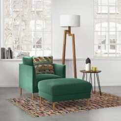 Habitat Hyde Velvet Armchair - Yellow -Home Sales Store 9452013 R Z001C